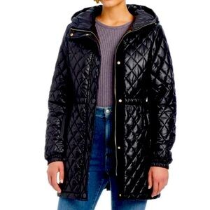 NWOT Never worn- Kate Spade Women's Black Water Resistant Diamond Quilted Jacket